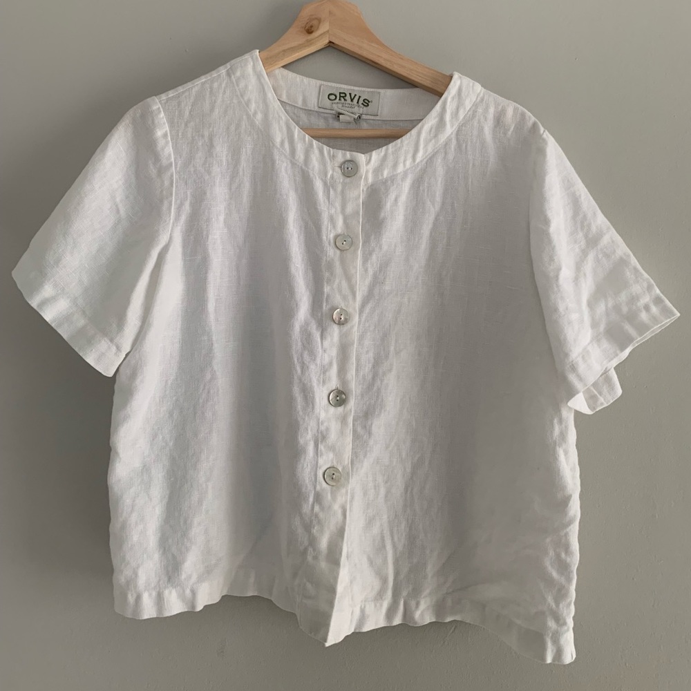 Orvis Linen Button/Blouse